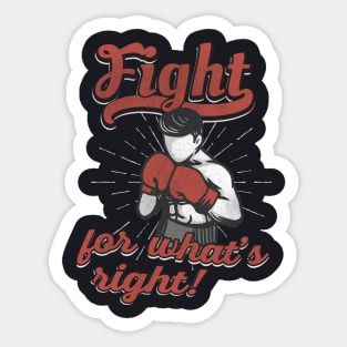 Boxer Slogan Boxing Sticker